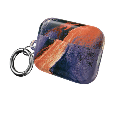 Solar Aura Drift · Hard Case for AirPods & AirPods Pro · Orange
