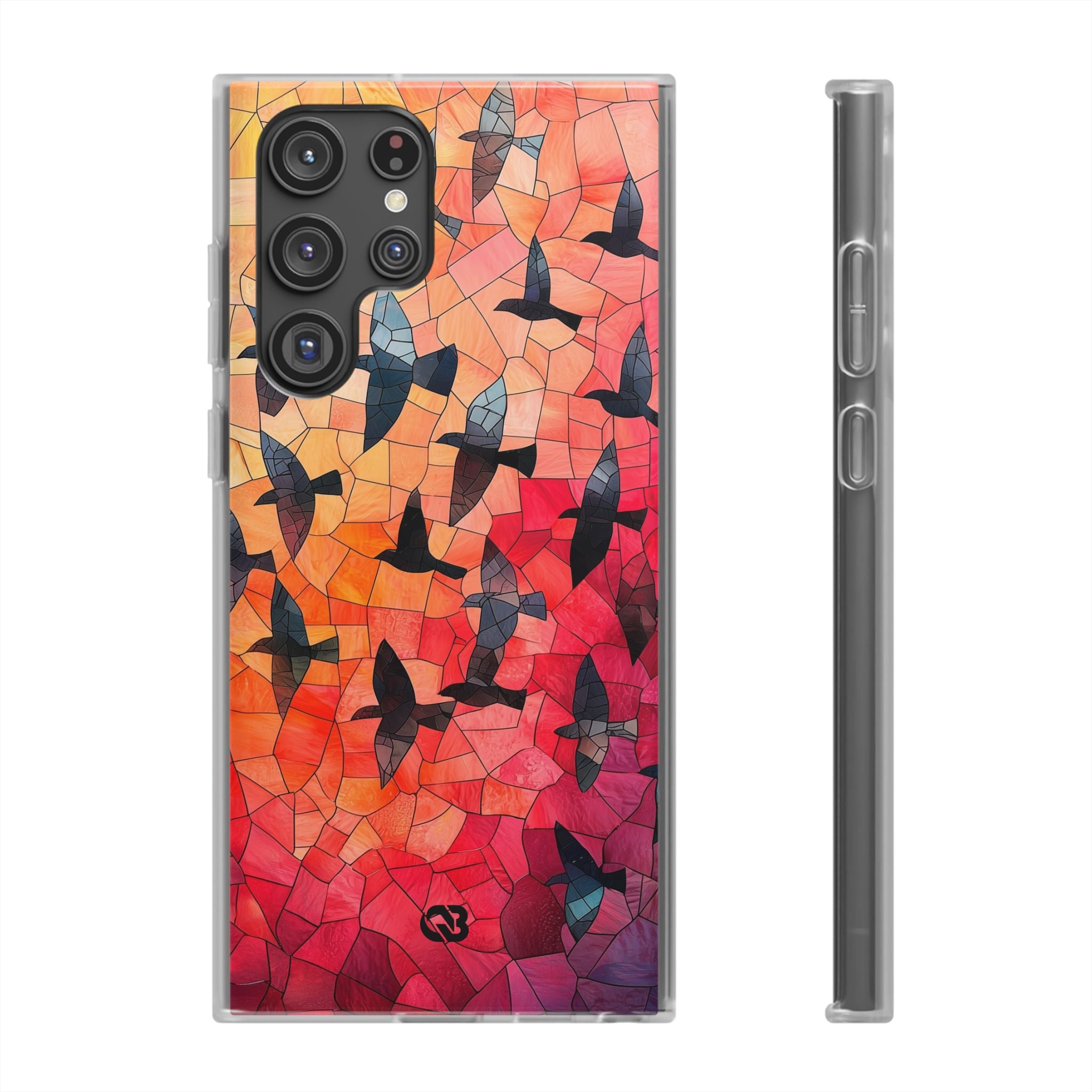 Ember Mosaic Wings · Soft Phone Case for Samsung