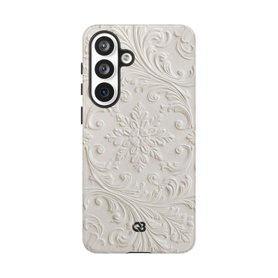 Sculpted Acanthus Relief · Tough Phone Case for Samsung · White