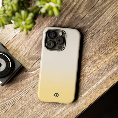 Solar Cream Ombre · Tough Phone Case for iPhone · Yellow