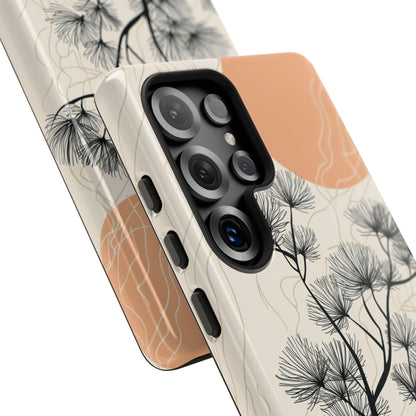 Spiky Tree Sunset Samsung S25 Ultra Case - Tough
