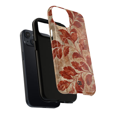 Terracotta Botanical Fresco · Tough 2.0 Magnetic Phone Case for iPhone · Red