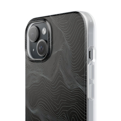 Obsidian Contour Elevation · Lite Phone Case for iPhone ·  Black