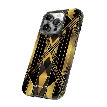 Golden Diamond Radiance iPhone 14 Pro Case - Tough