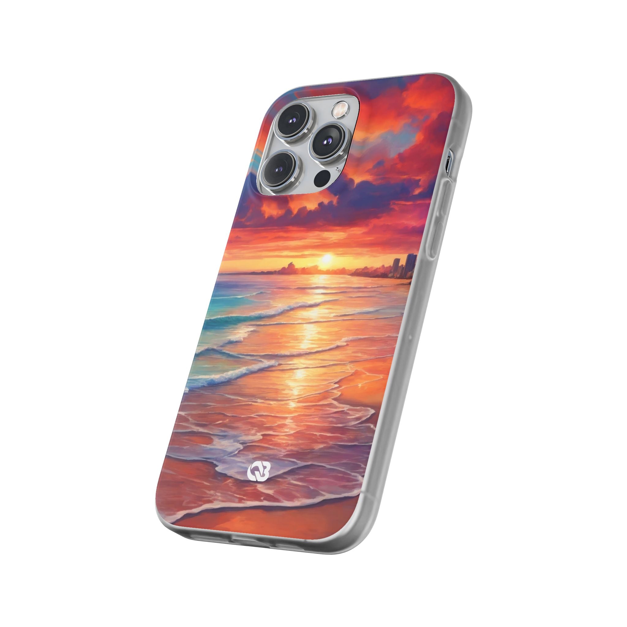 Crimson Shore Horizon · Soft Handyhülle für iPhone