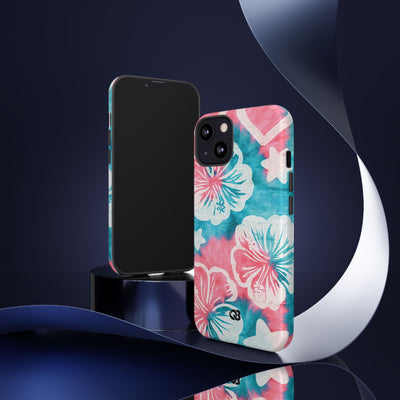 Tropical Hibiscus Bloom · Tough Phone Case for iPhone · Teal