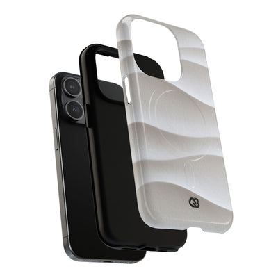 White Tough 2.0 Magsafe Phone Case for iPhone - Arctic Flow Ridges