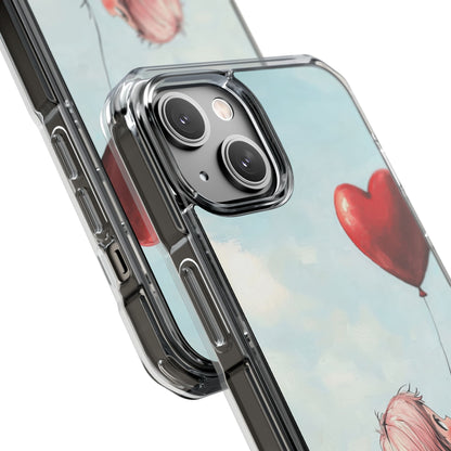 Heart Balloon Glow iPhone 14 Case - Impact
