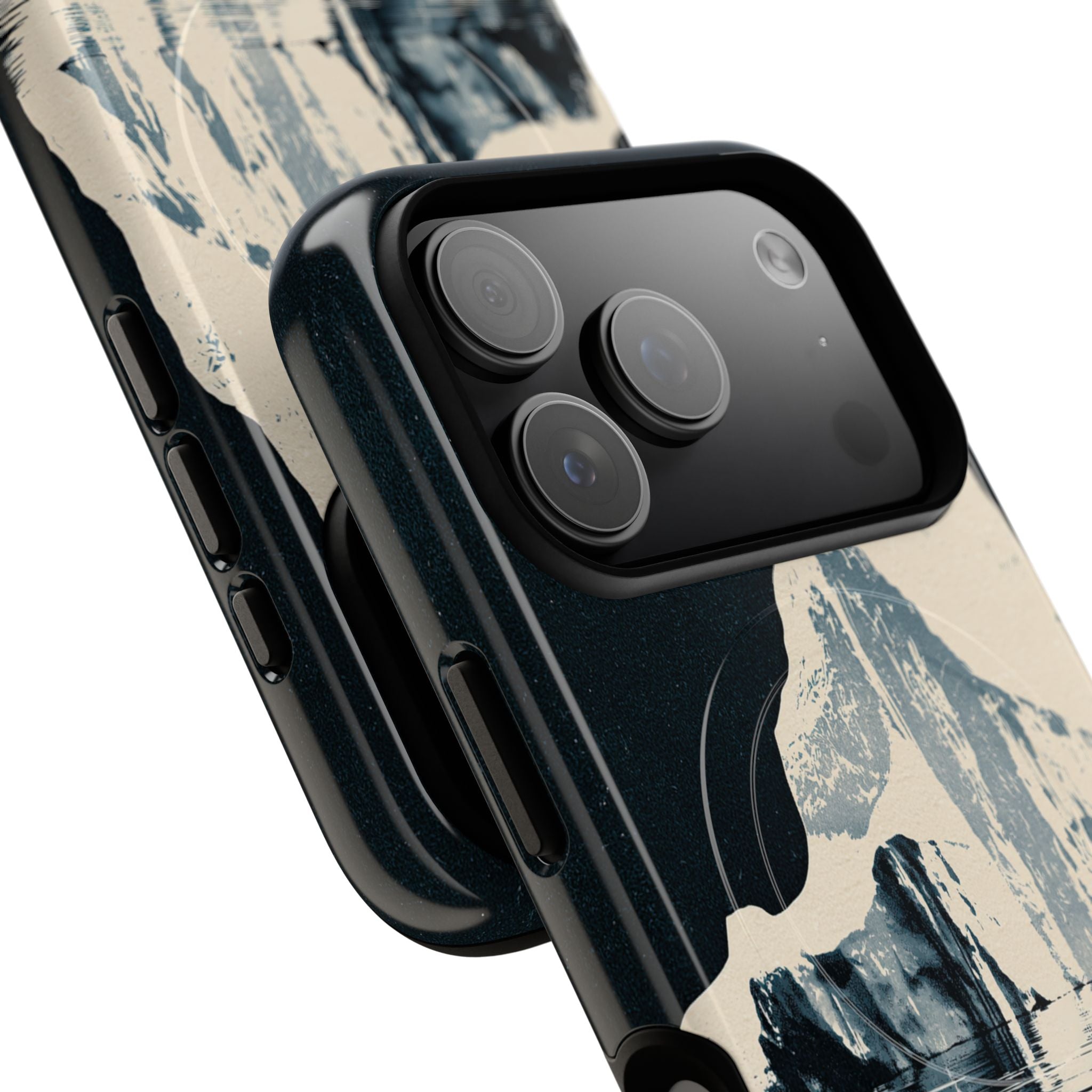 Blue Tough 2.0 Magsafe Phone Case for iPhone - Frozen Navy Monolith
