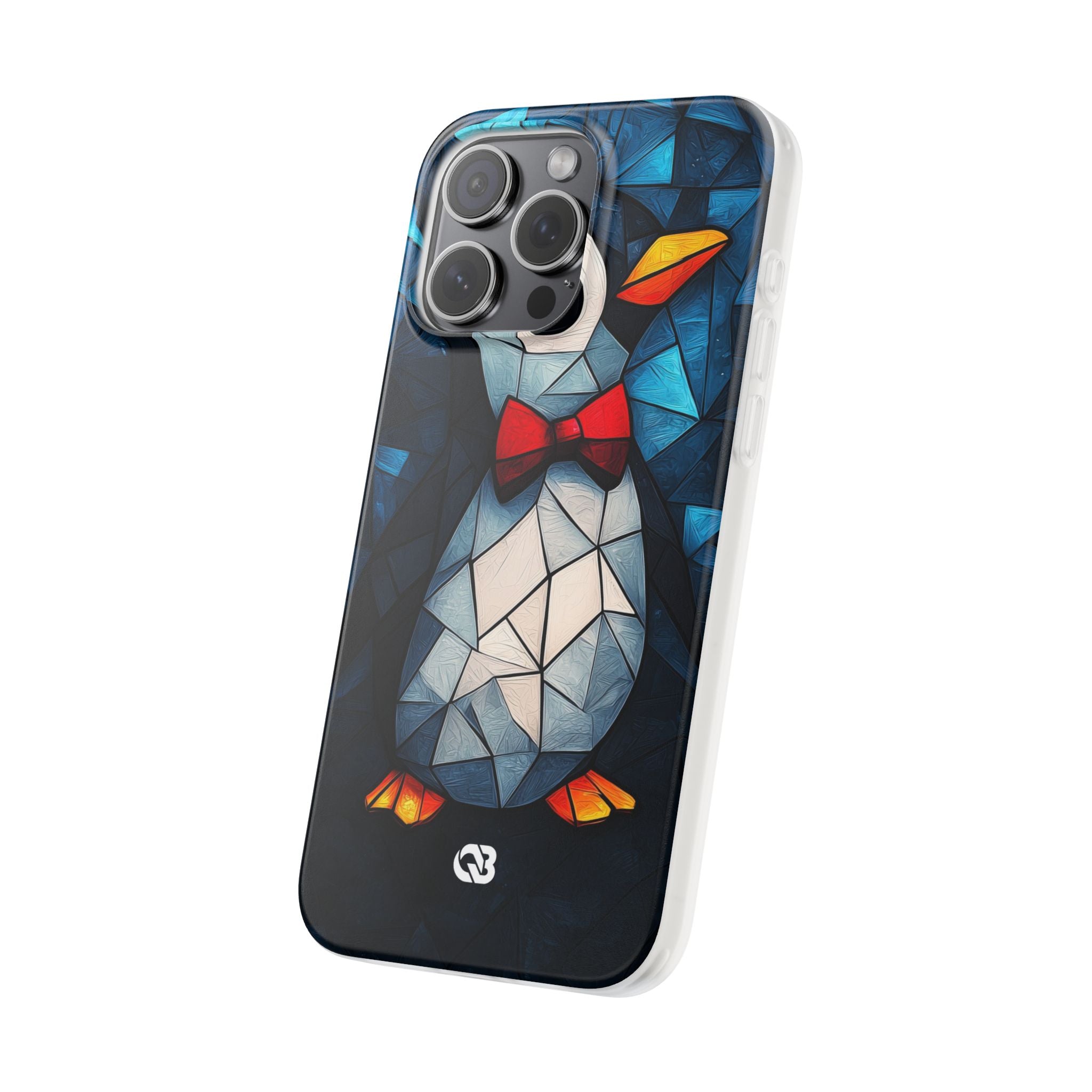 Mosaic Bowtie Penguin · Soft Phone Case for iPhone
