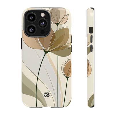 Translucent Petal Contour · Tough Phone Case for iPhone · Beige