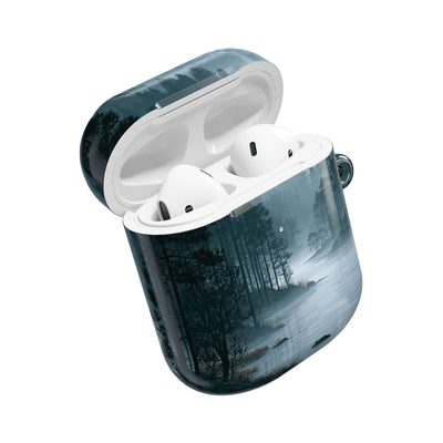 Silent Nordic Fjord · Hard Case for AirPods & AirPods Pro · Blue
