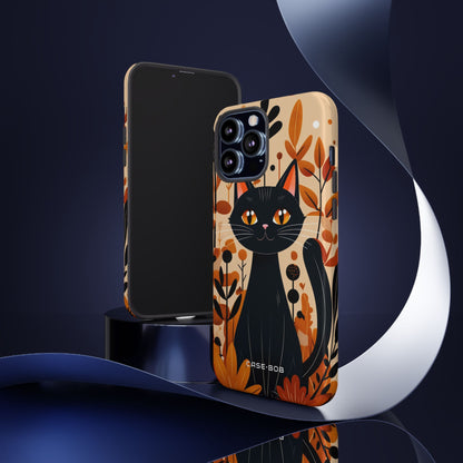 Black Cat Glow iPhone 13 Pro Max Case - Tough