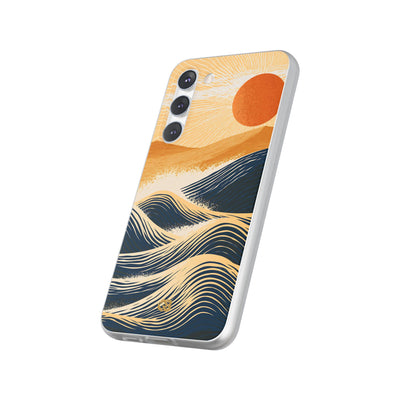 Blue Lite Phone Case for Samsung - Kyoto Cresting Tide