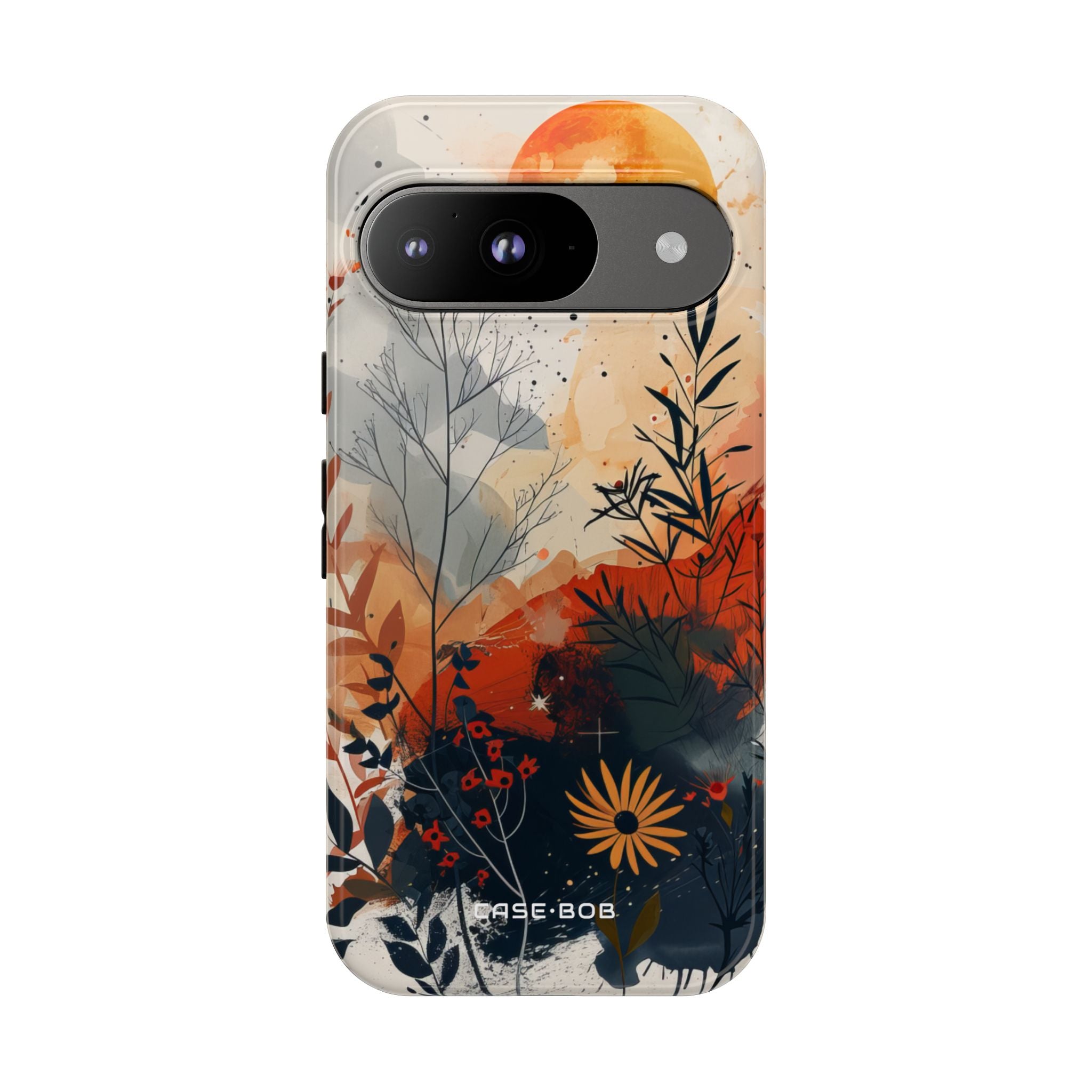 Orange Solstice Google Pixel 9 Case - Tough
