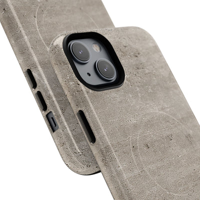 Grey Tough 2.0 Magsafe Phone Case for iPhone - Brutalist Stone Grit