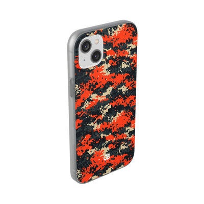 Signal Pixel Camo · Lite Phone Case for iPhone ·  Orange