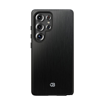 Obsidian Brushed Steel · Tough Phone Case for Samsung · Black