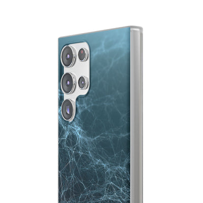 Teal Lite Phone Case for Samsung - Arctic Neural Mesh