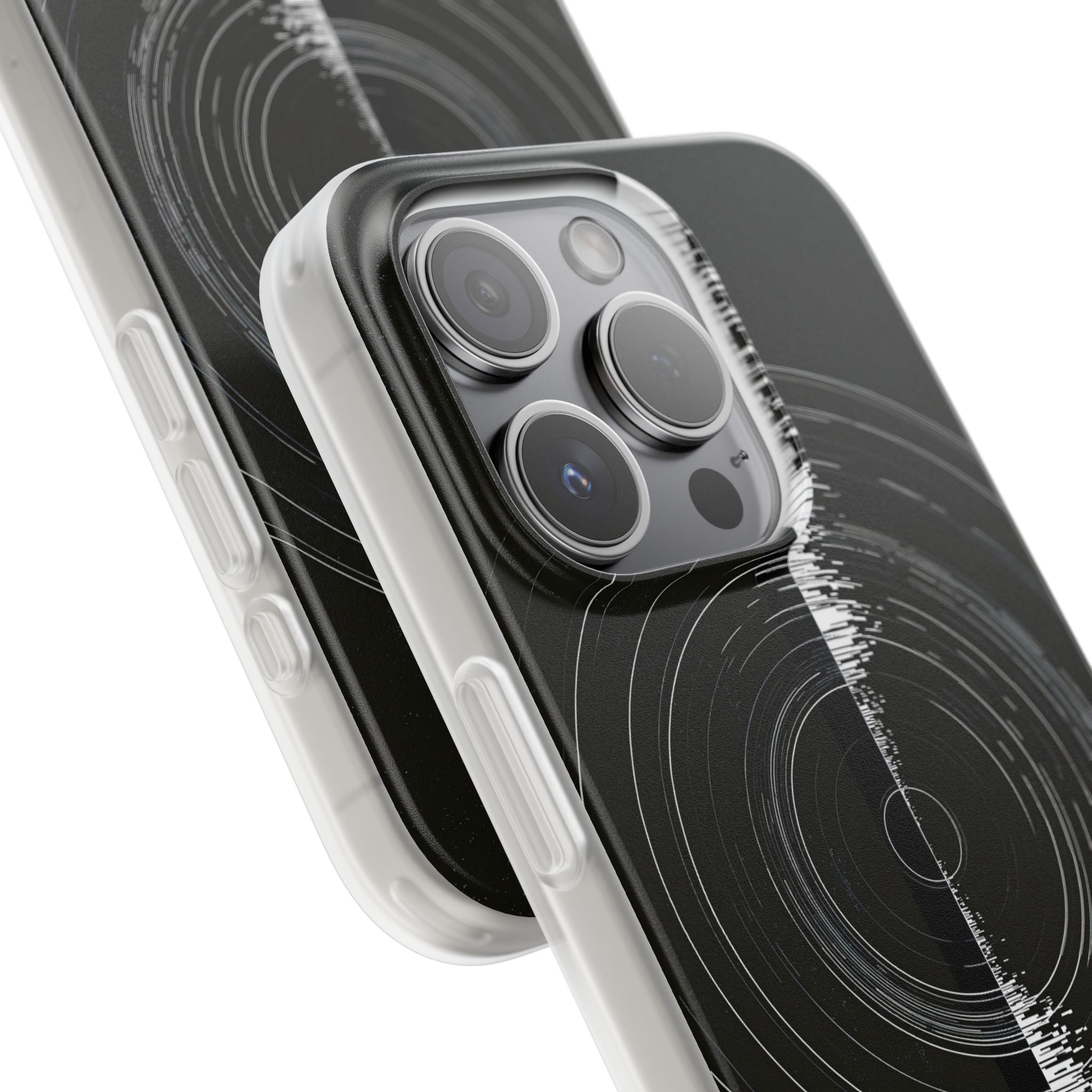 Black Lite Phone Case for iPhone - Obsidian Orbital Signal