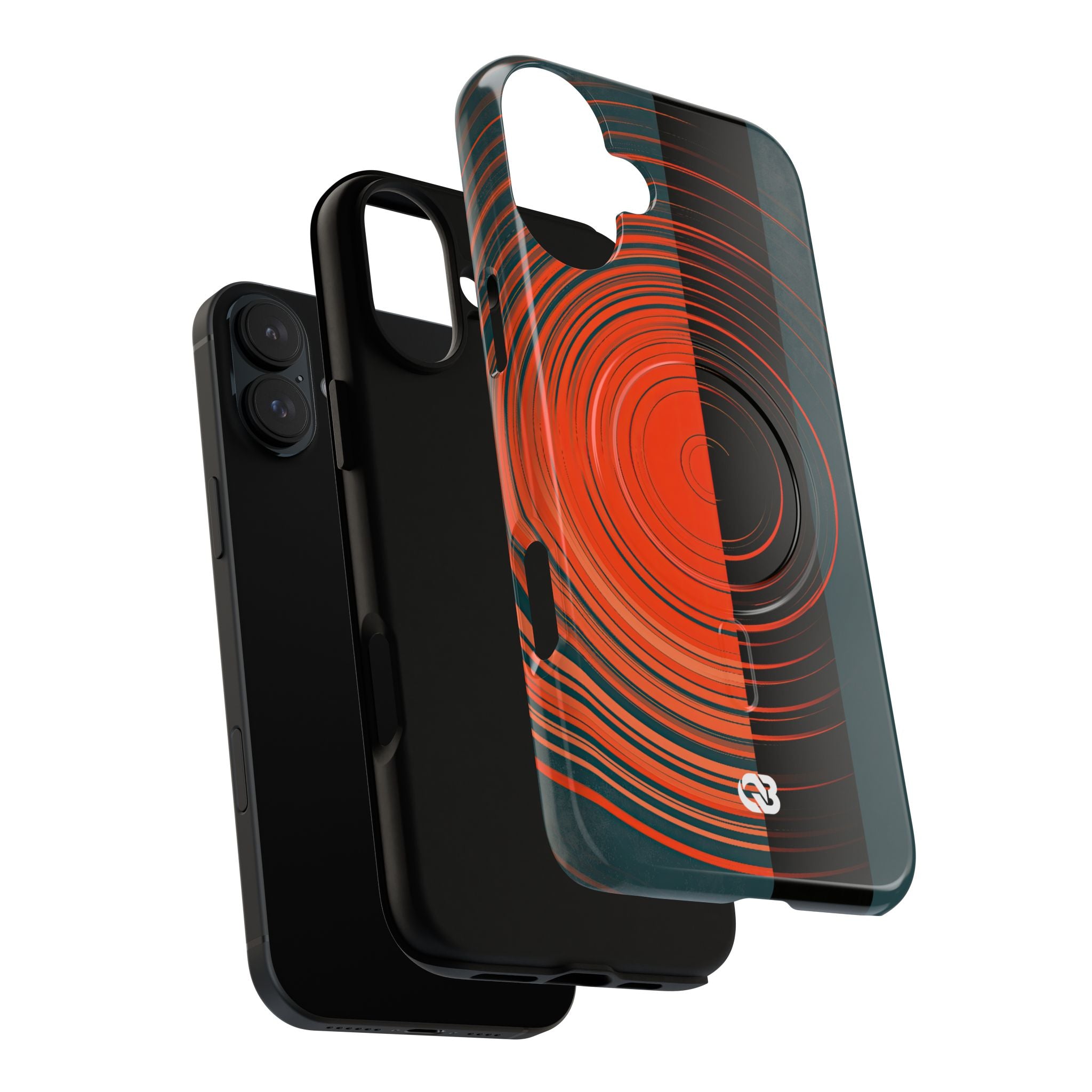 Teal Tough 2.0 Magsafe Phone Case for iPhone - Burnt Slate Radial