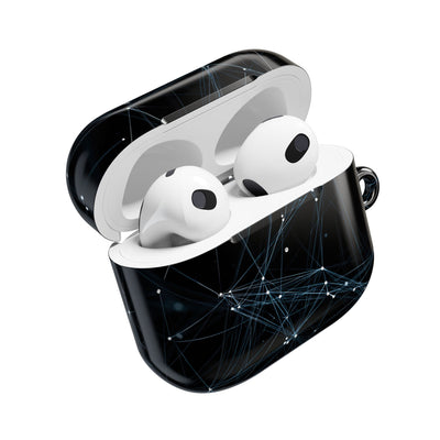 Digital Plexus Grid · Hard Case for AirPods & AirPods Pro · Black