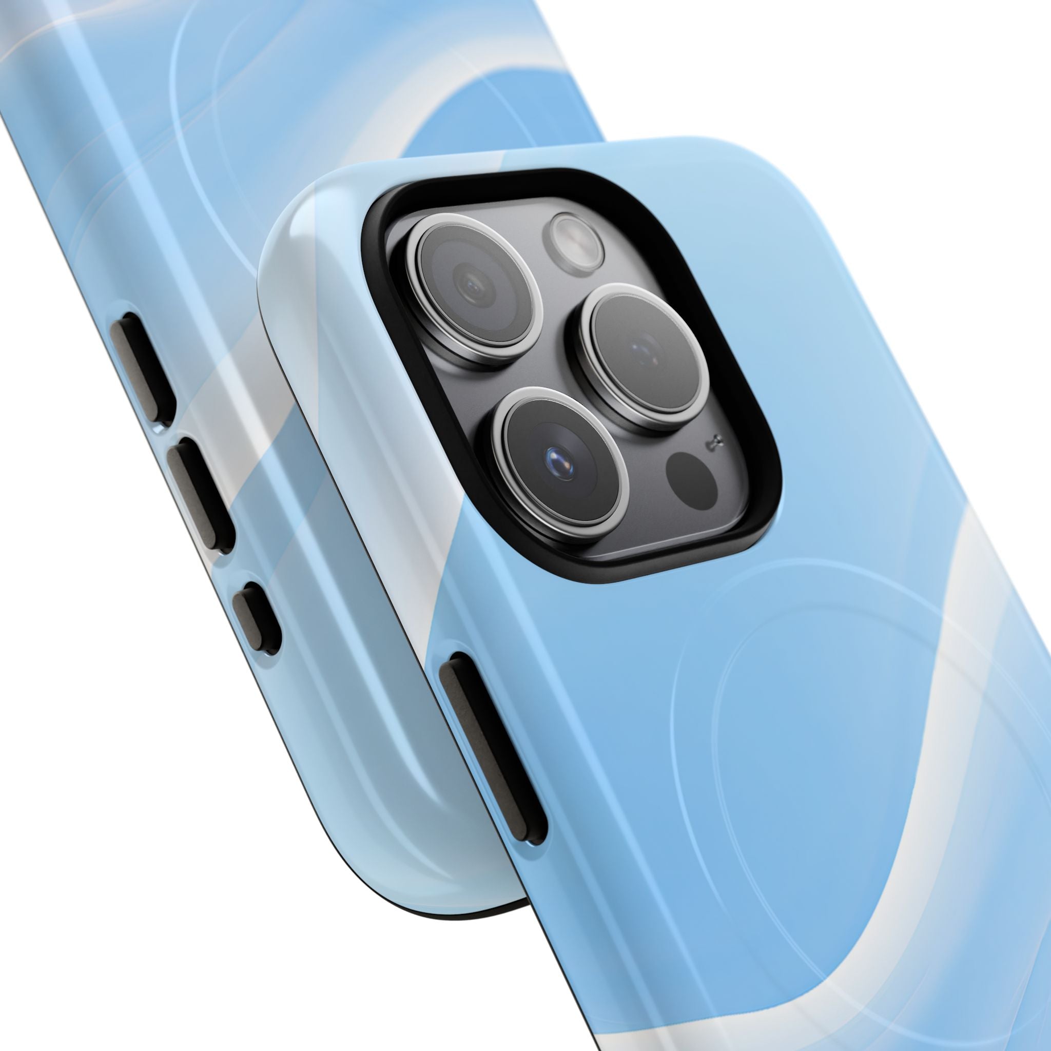 Blue Tough 2.0 Magsafe Phone Case for iPhone - Glacial Blue Silk