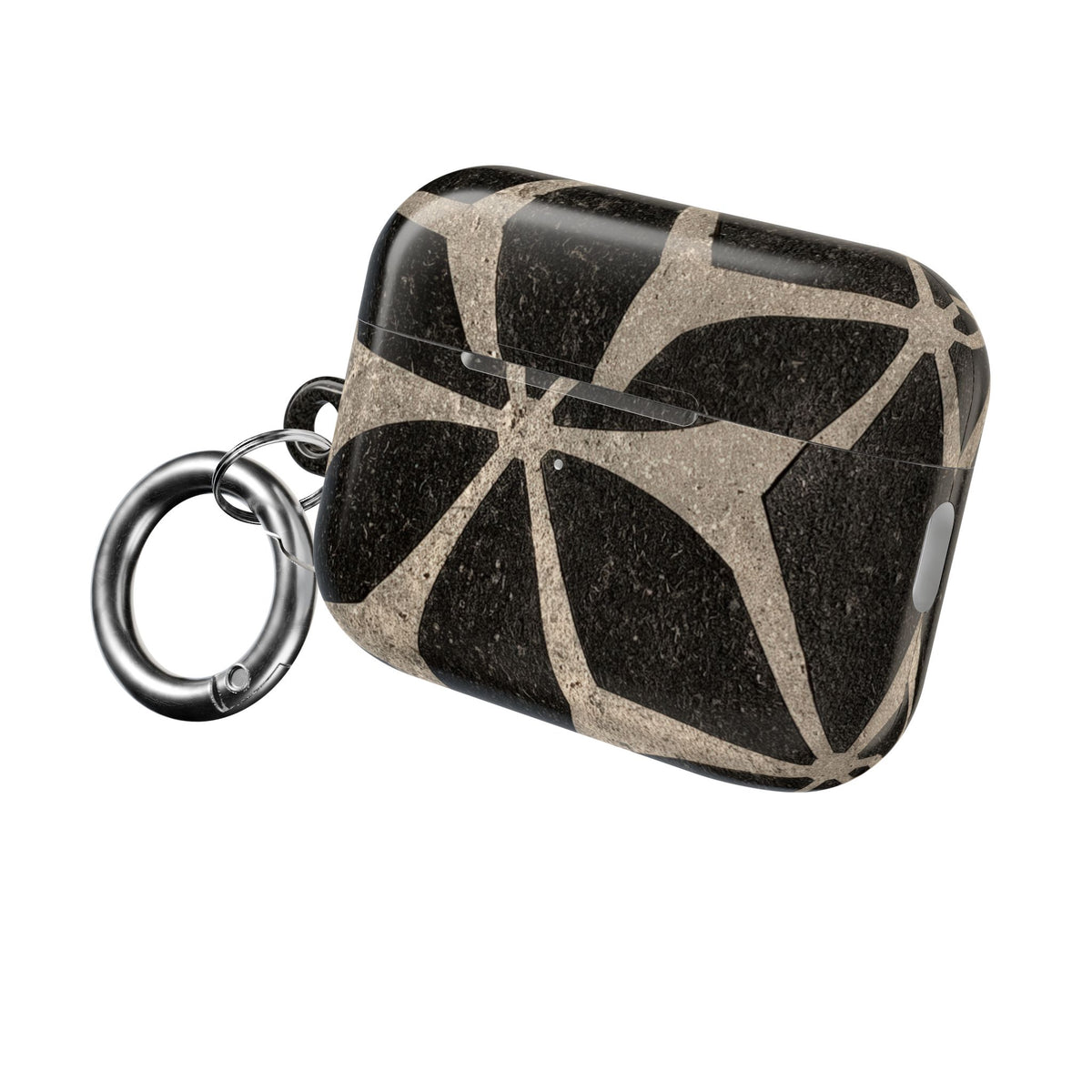 Concrete Mosaic Star · Hard Case for AirPods & AirPods Pro · Black