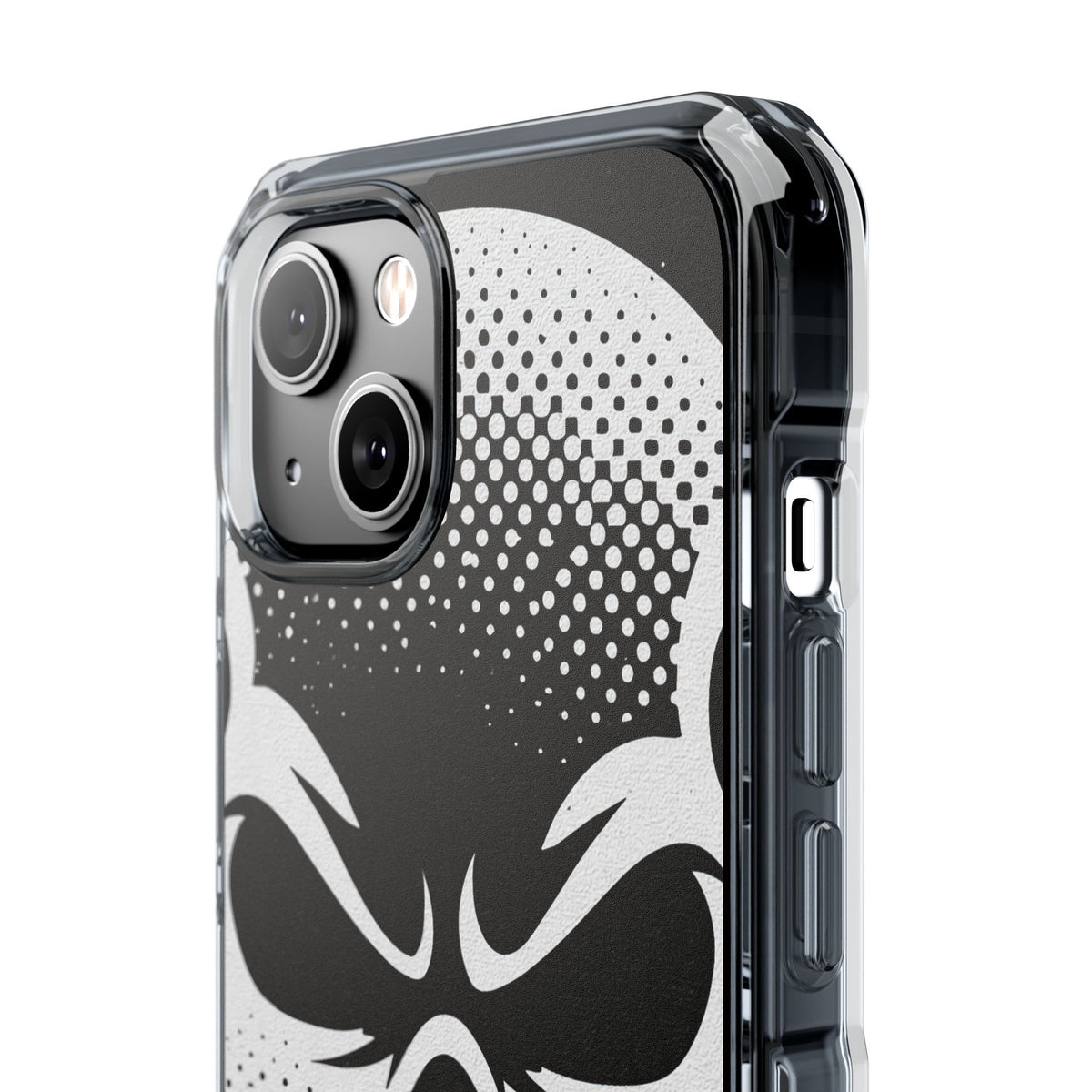 Phantom Halftone · Clear Impact Magnetic Phone Case for iPhone ·  Black