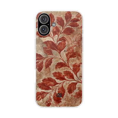 Terracotta Botanical Fresco · Lite Phone Case for iPhone ·  Red