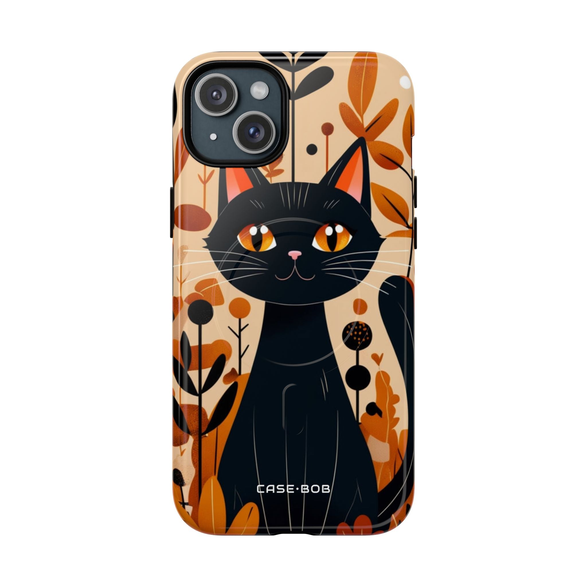 Zwarte Kat Glow iPhone 15 Plus Cover - Tough+