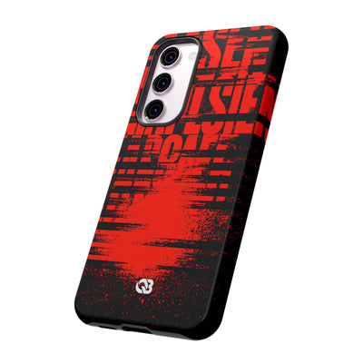 Crimson Redaction · Tough Phone Case for Samsung · Black