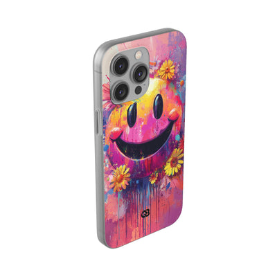 Vivid Grin Graffiti · Soft Phone Case for iPhone
