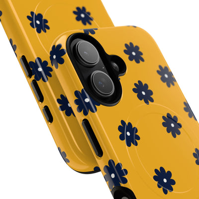 Navy Daisy Mustard · Tough+ Phone Case for iPhone · Magsafe