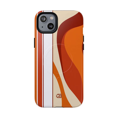Orange Tough 2.0 Magsafe Phone Case for iPhone - Terracotta Metro Line