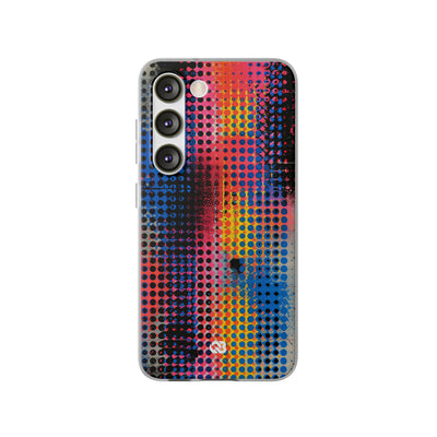 Chromatic Halftone Grid · Lite Phone Case for Samsung · Blue