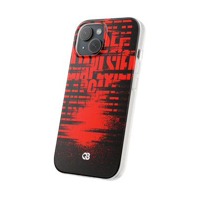Crimson Redaction · Lite Phone Case for iPhone ·  Black