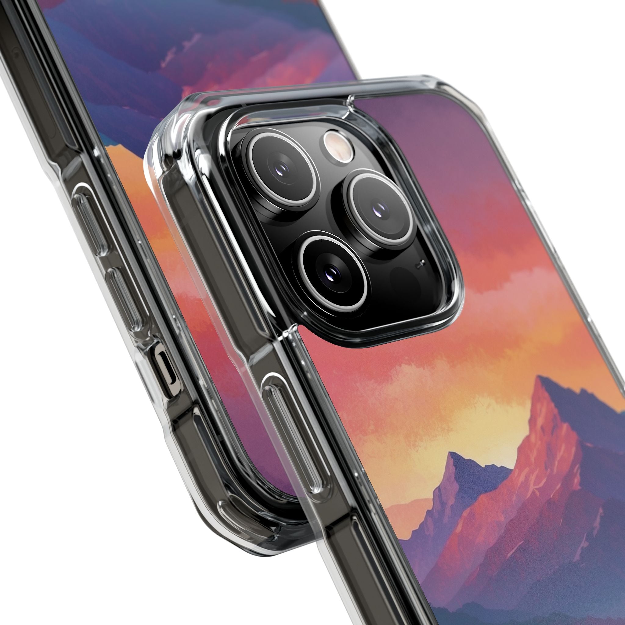 Crimson Mountain Dusk · Impact Handyhülle für iPhone · Magsafe