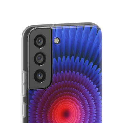 Radial Spectrum Bloom · Lite Phone Case for Samsung · Blue