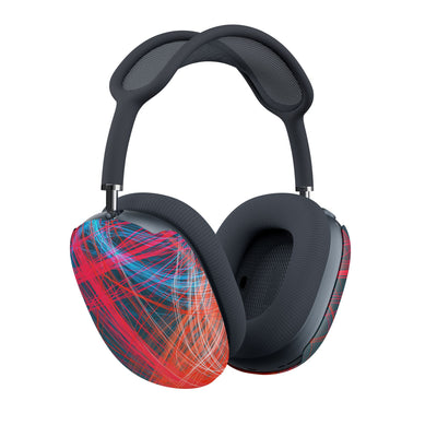 Neon Fiber Stream · Hard Case for AirPods Max · Red