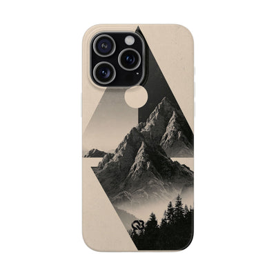 Beige Lite Phone Case for iPhone - Obsidian Summit Parchment