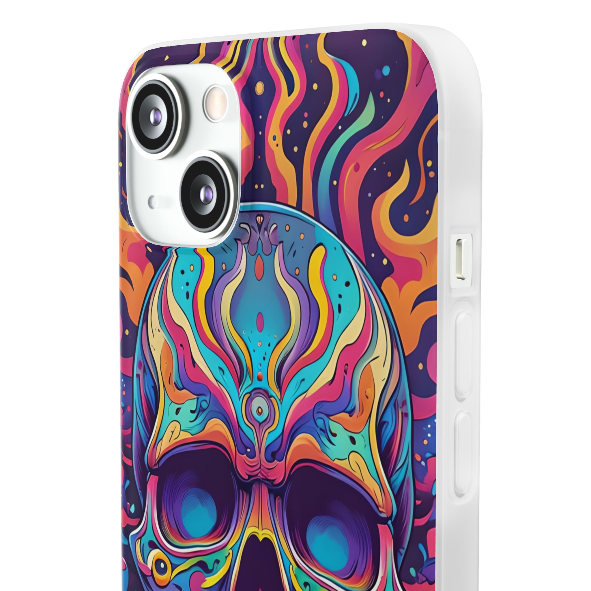 Flaming Skull iPhone 13 - Soft