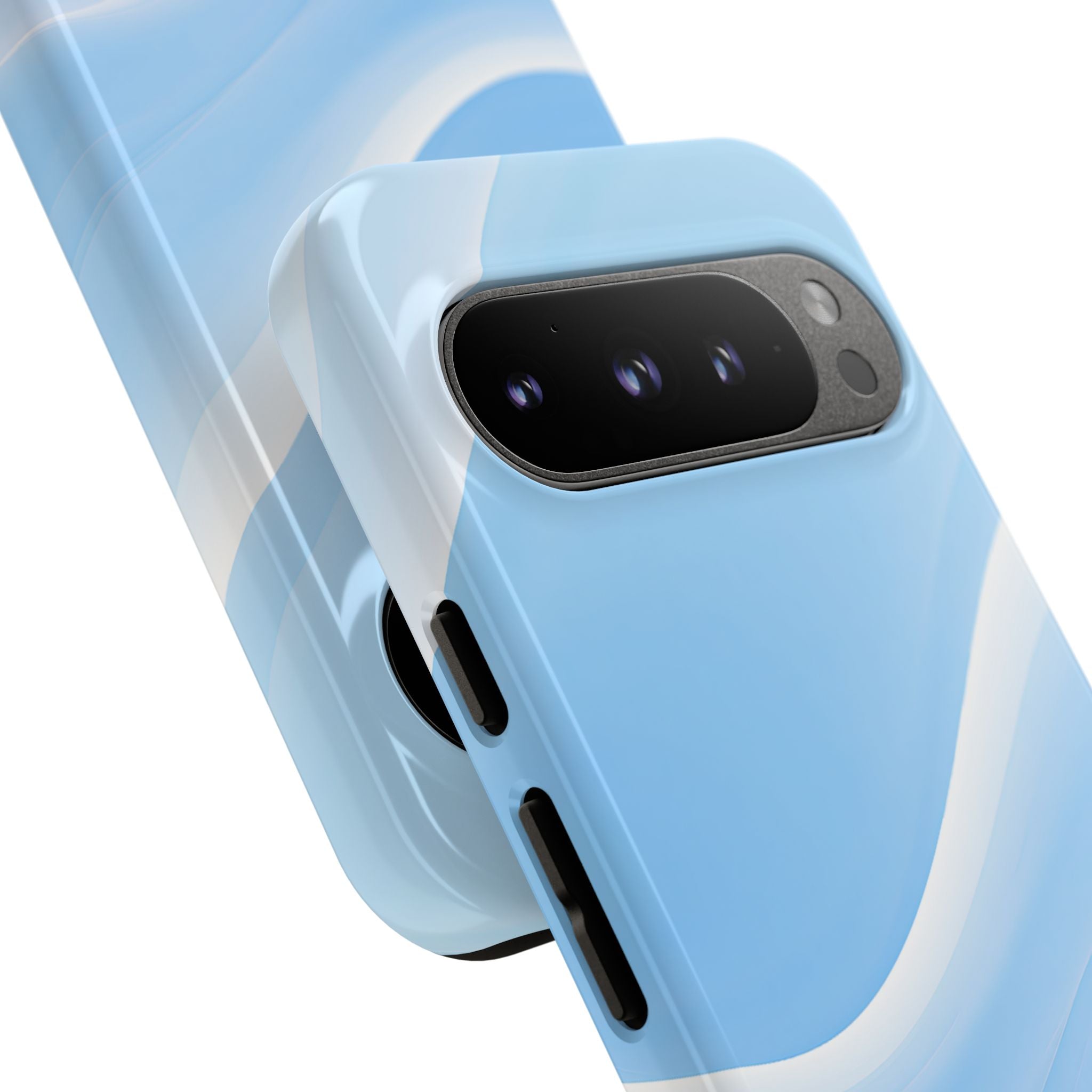 Blue Tough Phone Case for Google Pixel - Glacial Blue Silk