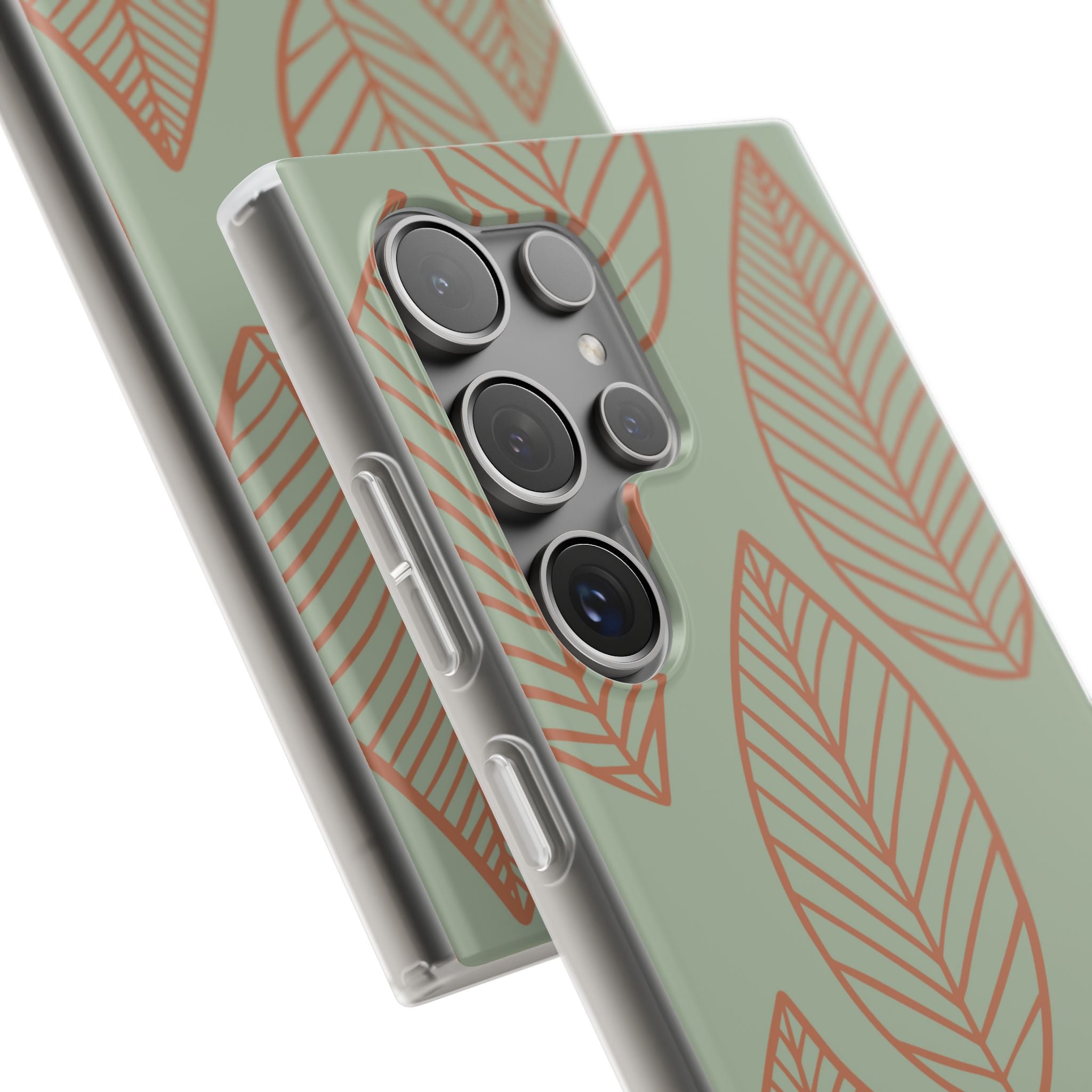 Sage Earth Leaves · Soft Phone Case for Samsung