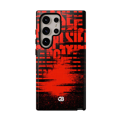Crimson Redaction · Tough Phone Case for Samsung · Black
