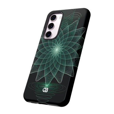 Harmonic Orbit Bloom · Tough Phone Case for Samsung · Green