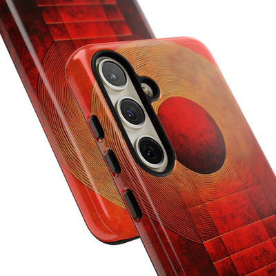 Crimson Solar Halo · Tough Phone Cover for Samsung