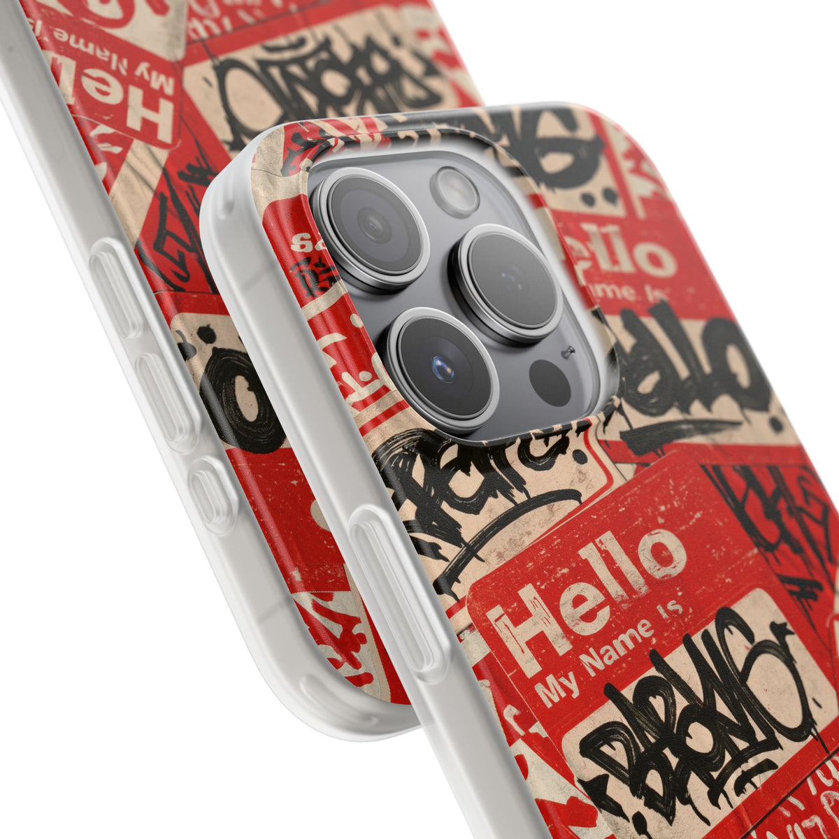 Slap Tag Collage · Lite Phone Case for iPhone ·  Red