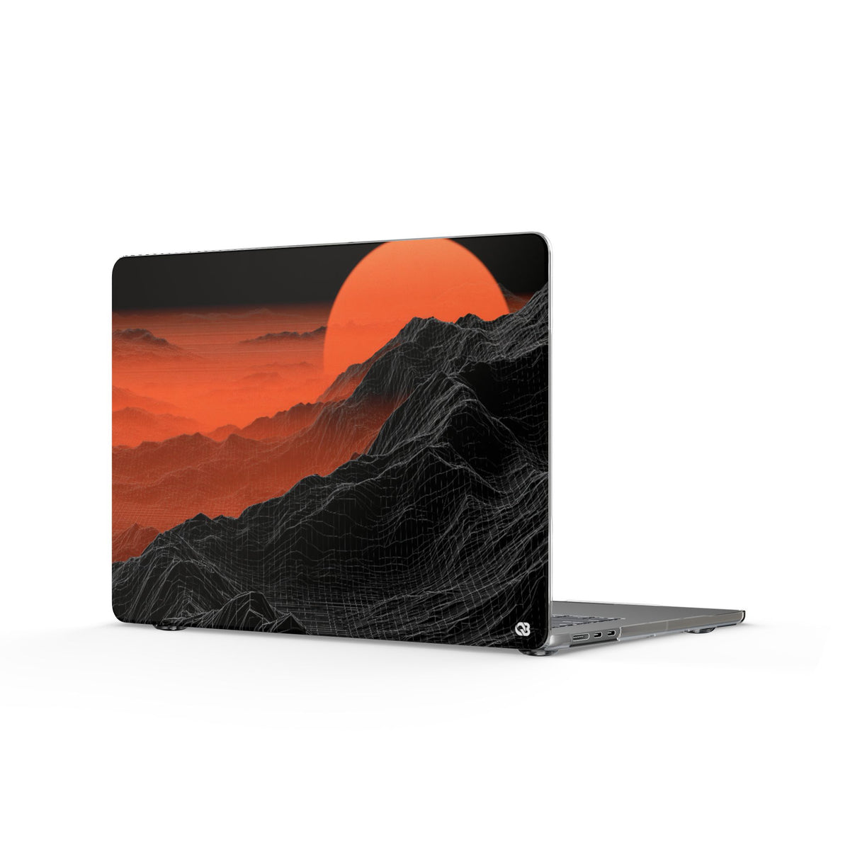 Solar Ridge Mesh · Clear Hard Case for MacBook · Black