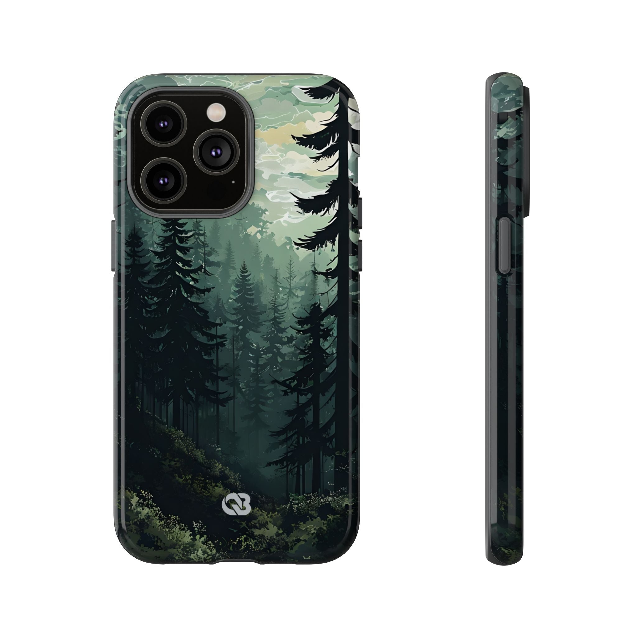 Misty Pine Shadow · Tough Phone Case for iPhone